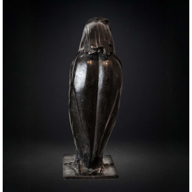 1920s A Bossi, Stylized Bird, 1940s, Patinated Bronze For Sale - Image 5 of 8