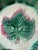 Antique Majolica maple leaf bowl, serving dish. Maple leaf in the center outlined with a bit of pink. Green and yellow...