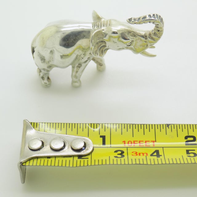 Vintage Italian Handmade Silver 835 Elephant Figurine, Vicenza, 1970s For Sale - Image 12 of 13