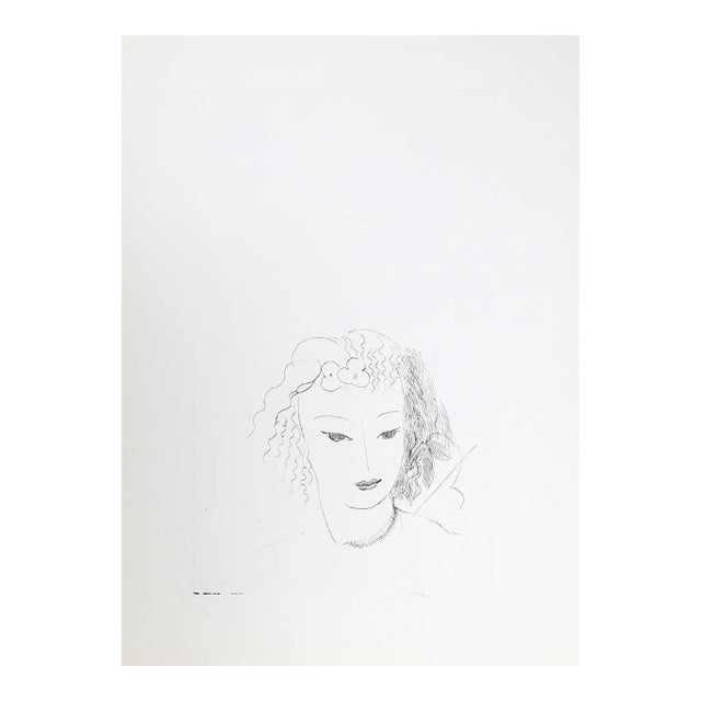 Early 21st Century "Visage" Etching by Marie Laurencin For Sale