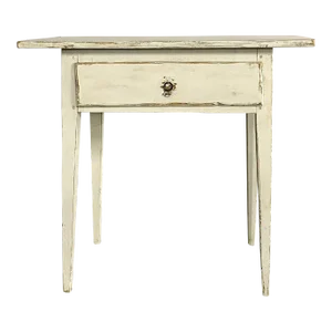 Swedish Gustavian Single Drawer Stand, Table or Nightstand, Paint Decorated
