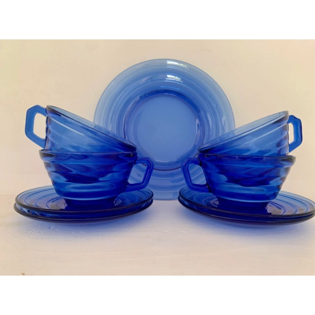 1930s Art Deco ModernTone Hazel Atlas Tea Service - 9 Pieces For Sale In Phoenix - Image 6 of 6