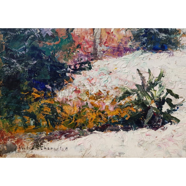 Charreton Victor - Snowy Forest - Oil on Cardboard - Early 20th Century - Framed For Sale - Image 6 of 14