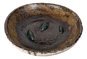 Mid-Century Modern Danish Studio Pottery Bowl by Clara Helmich, 1960s