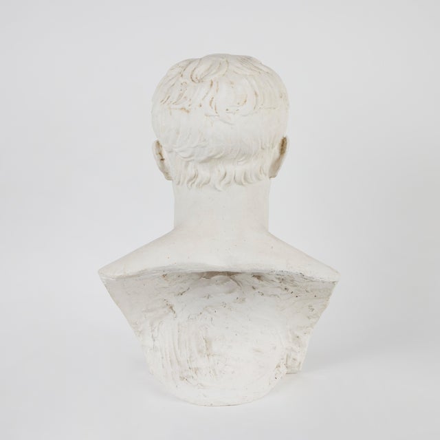 Gesso Bust of Napoleon Circa 1950's For Sale - Image 4 of 6