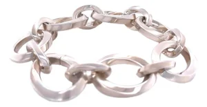 Tiffany & Co. Sterling Silver Vintage Oval Link Bracelet 88g