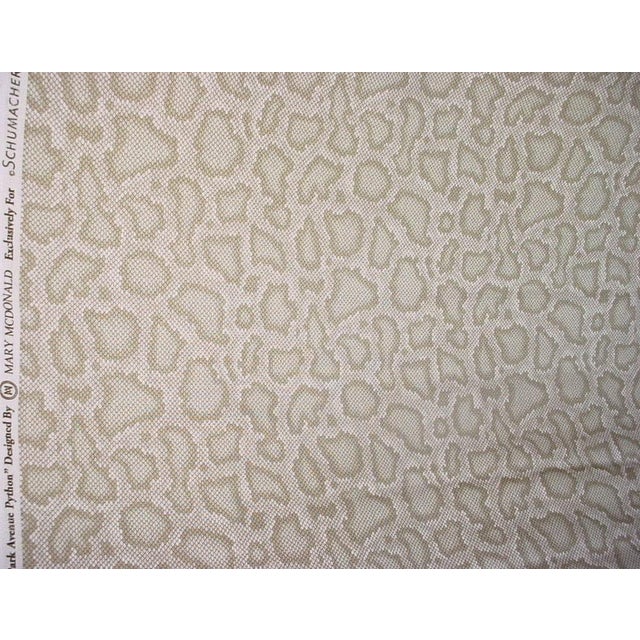 F Schumacher Park Avenue Python in Greige Reptile / Snake Printed