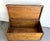 Asian Style Ming-Leg Oak Hinge Top Storage Trunk For Sale - Image 4 of 5