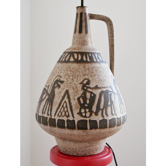 Mid-Century Modern Vintage Ceramano Table Lamp by Hans Welling, 1960s For Sale - Image 3 of 9