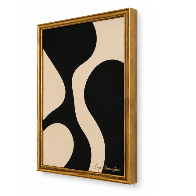Contemporary Silent Current Modern Painting Framed, by Bryan Boomershine For Sale - Image 3 of 8