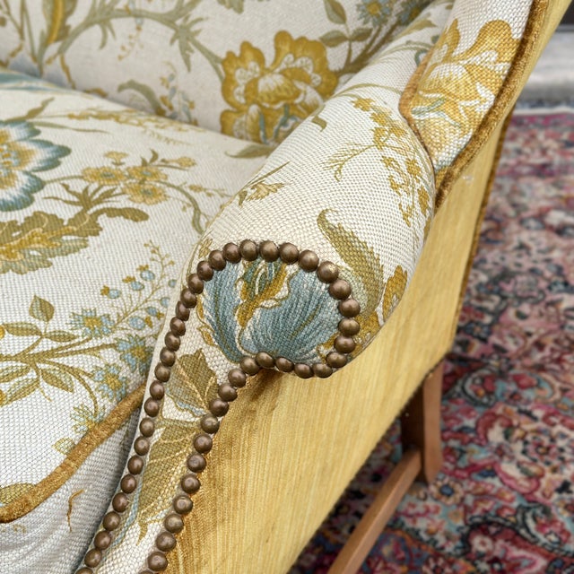 Vintage Drexel Heritage Chippendale Style Wingback Lounge Chair For Sale - Image 9 of 11