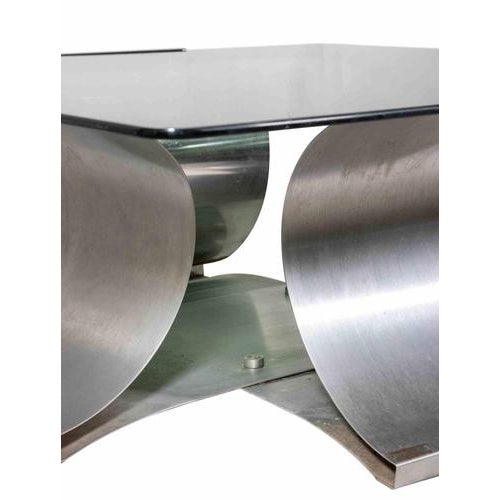 Vintage Coffee Table attributed to François Monnet, Italy, 1970s For Sale - Image 3 of 7