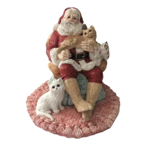 1980s Christmas Santa Sculpture Signed & Numbered