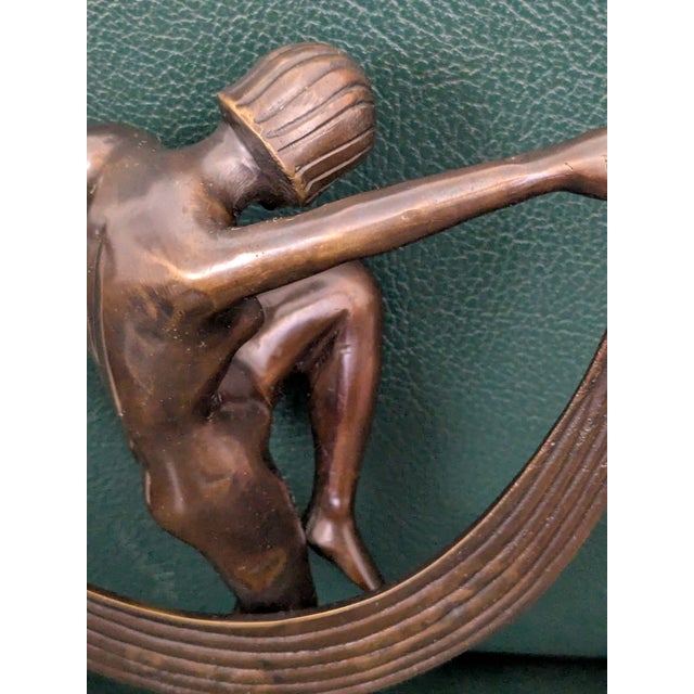 Art Deco Dancing Girl, 20th Century, Bronze For Sale - Image 14 of 16