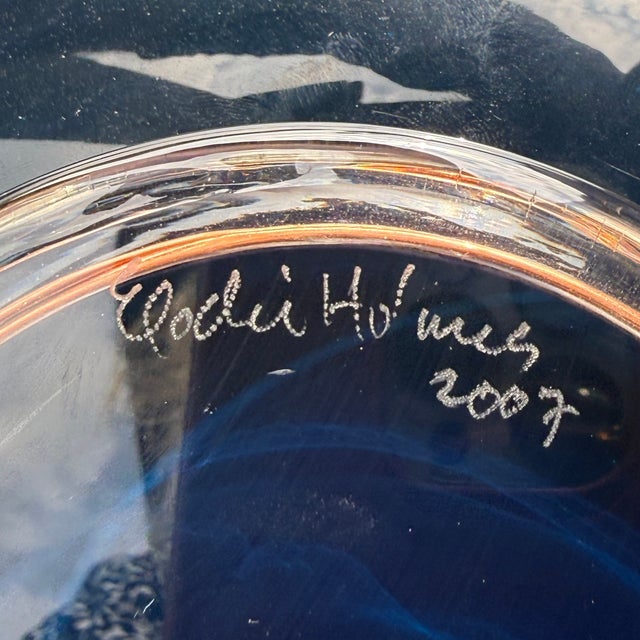 Contemporary Elodie Holmes Liquid Light Glass Figure Series Platter, 2007 For Sale - Image 3 of 5