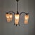 Mid-Century Italian Brass Chandelier with Murano Style Glass Shades, 1960s For Sale - Image 4 of 12