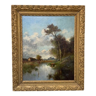 19th Century French Oil Painting For Sale