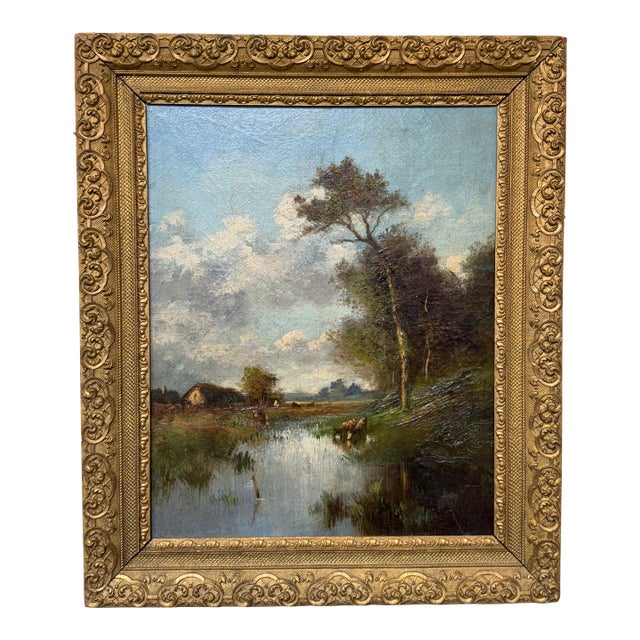 19th Century French Oil Painting For Sale