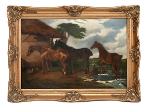 Animal Composition, 1790, Oil Painting on Canvas, Framed
