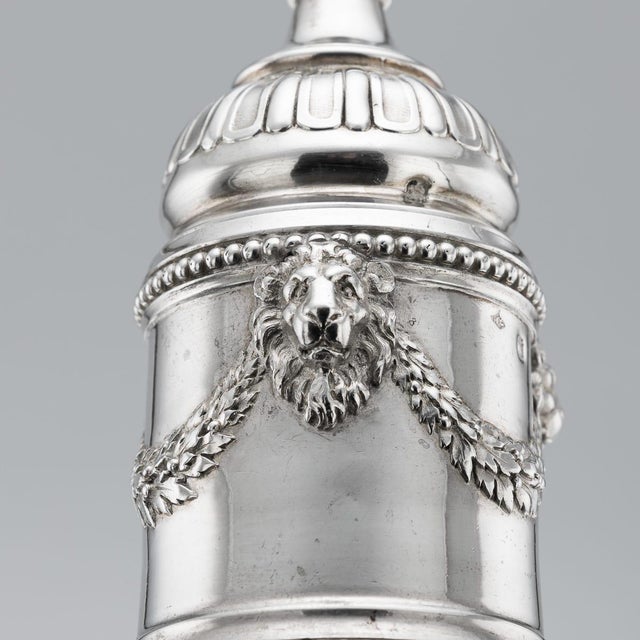 Antique French Silver Salt and Pepper Mills from Odiot, Paris, 1880s, Set of 4 For Sale - Image 12 of 18