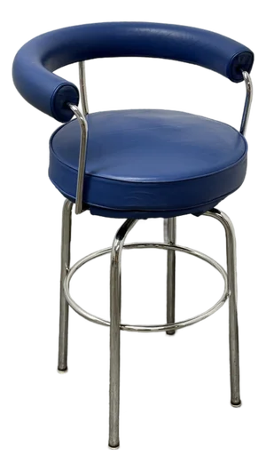 Circa 1970's Le Corbusier Style Bar Stool