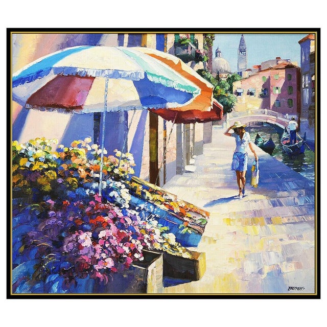 Contemporary Late 20th Century Shopping in Venice, Howard Behrens For Sale - Image 3 of 5