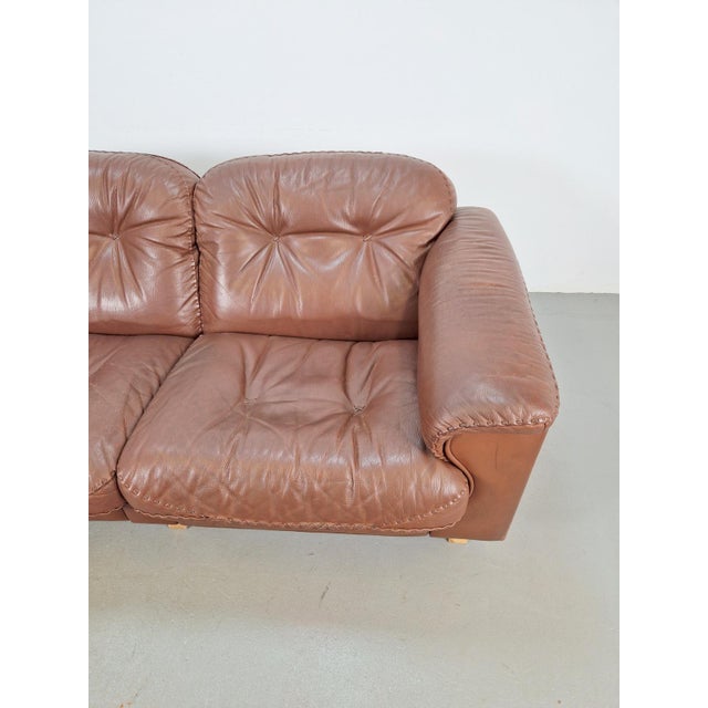DS101 Two-Seater Sofa in Leather from de Sede, 1970s For Sale - Image 15 of 17