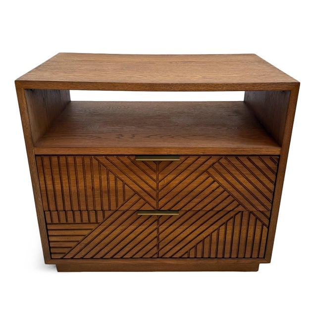 Lena 2-Drawer Midcentury Modern Nightstand For Sale - Image 11 of 15