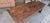 A superb 2 inch thick five plank farmhouse refrectory dining table in oak, peg jointd throughout, turned legs, in...