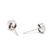 Modern 0.35ctw Pink Sapphire & Diamond Stud Earrings, 14k White Gold, Dainty Earrings, Pair For Sale - Image 3 of 5