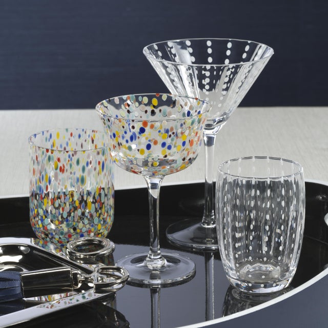 Spritz Confetti Cocktail Glasses, Set of 4 For Sale - Image 4 of 6