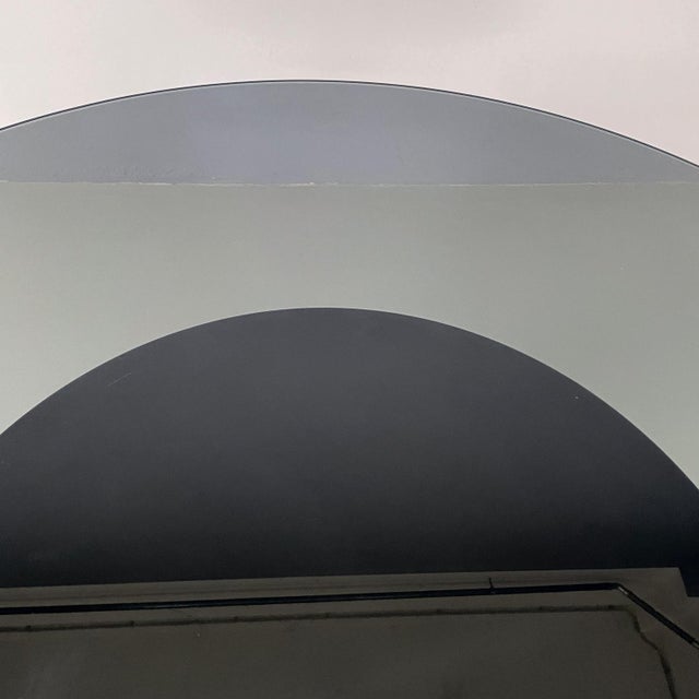 Black Italian Modern Round Dining Table Cidonio attributed to Antonia Astori for Cidue, 1970s For Sale - Image 8 of 18