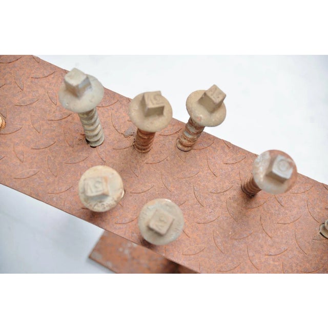 Metal Abstract Modern Screws Sculpture by Theo Niermeijer, 1970 For Sale - Image 7 of 9