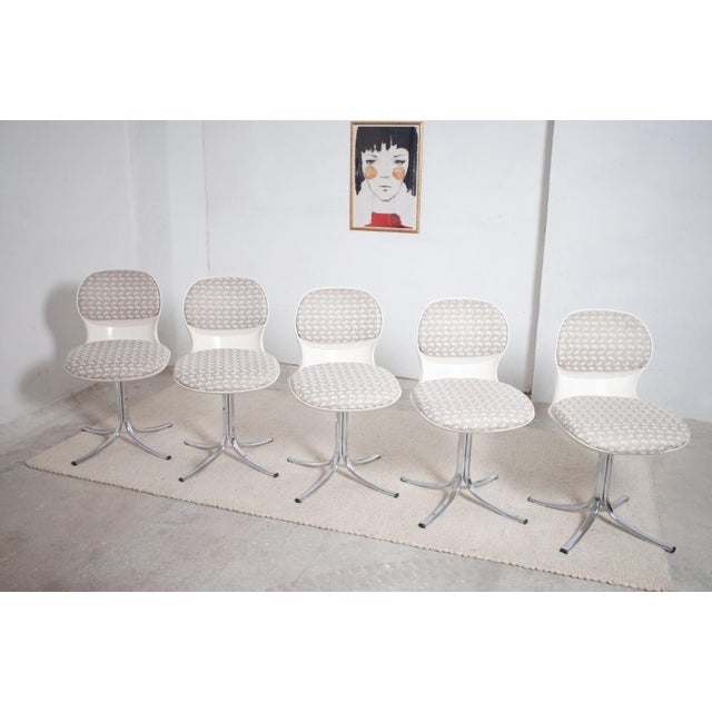 Space Age 7105 Chairs by Stoll Giroflex, 1970s, Set of 5 For Sale - Image 15 of 16