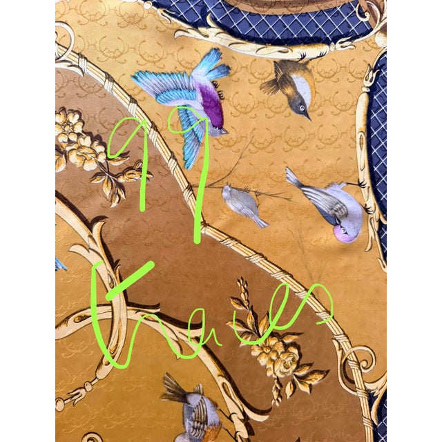 Textile Hermès La Clé Des Champs 1965 Silk Scarf Designed by Françoise Faconnet For Sale - Image 7 of 11