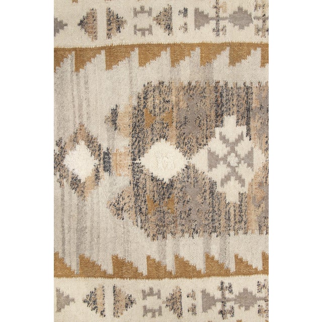 1950s Vintage Scandinavian Wool Kilim With Medallion by Rug & Kilim, 1950-1959 For Sale - Image 5 of 9