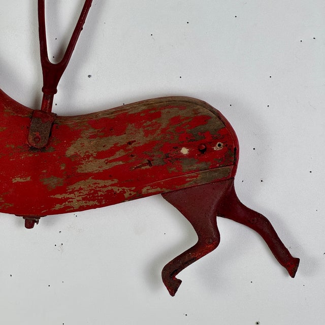 Mystery Vintage Galloping Red Horse Objet d'Art of Possible Carnival Fairground Origin For Sale - Image 10 of 18