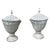 19th Century English Classical Lead Garden Urns with Covers Grey - A Pair For Sale - Image 15 of 18