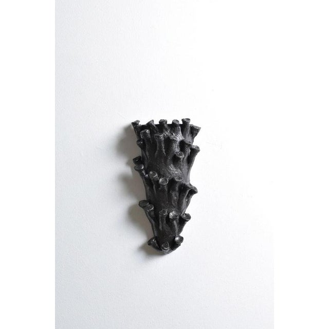 Belize Black Mat Wall Sconce Lamp from Barracuda Interiors For Sale - Image 6 of 6