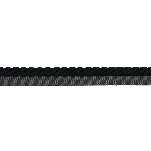 Schumacher Schumacher Henley Cotton Cord Trim In Black For Sale - Image 4 of 4