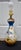 1940s Antique Japanese Satsuma Vase Lamp Meiji Painted Porcelain Gold Bird Flower For Sale - Image 5 of 17