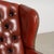 Wood Pair of 20th Century Danish Oxblood Leather Chesterfield Wingback Club Chairs For Sale - Image 7 of 18