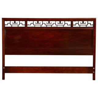 Midcentury Asian Style Headboard by Baker For Sale