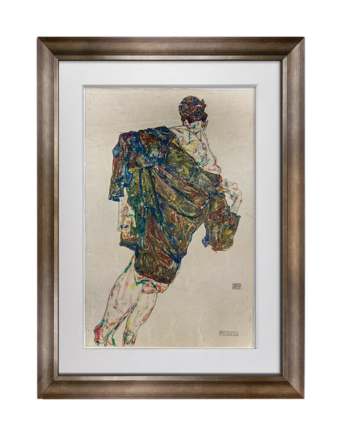 Egon Schiele Lithograph Signed Dated 