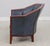 Stickley Stickley Cherry Blue Leather Club Chair For Sale - Image 4 of 16