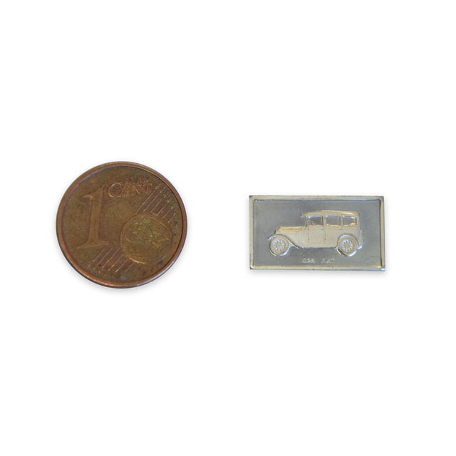 Italian 35 Silver Miniatures of Vintage Cars For Sale - Image 4 of 5