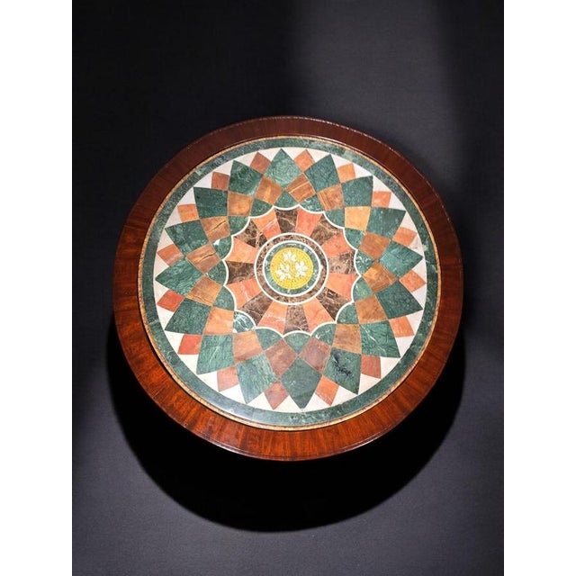 19th Century Italian Coffee Table from Naples with Hardstone Top, 1890s For Sale - Image 12 of 16