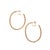 Early 21st Century Ladies 14k Rose Gold 10.08ctw Lab Grown Diamond Inside Out Oval Hoop Earrings, Pair For Sale - Image 5 of 8