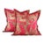 Designer Vicki Payne Free Spirit Crewel Brown Pink Botanical Floral Leaf Pillow Covers- Pair For Sale