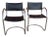 Set of Vintage Italian Bauhaus Chrome Dining Chairs, 1970s For Sale
